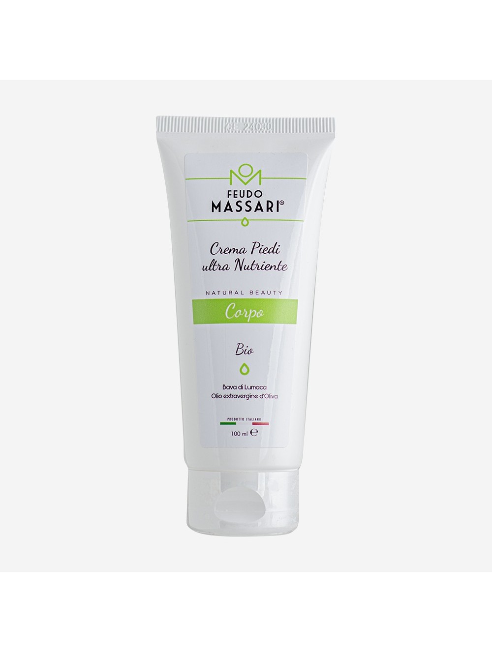 CREMA PIEDI ULTRA NUTRIENTE A BASE DI BAVA DI LUMACA, OLIO EXTRA VERGINE DI OLIVA 100ml