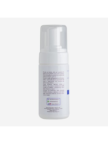 MOUSSE EMOLLIENTE PREPARATORIA PRE-RASATURA CON OLIO EXTRAVERGINE DI OLIVA, ALOE VERA E PANTENOLO 100ml