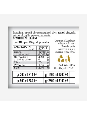 CARCIOFI IN OLIO EVO